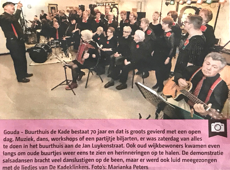 70-jarig bestaan buurthuis de Kade